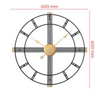 Dizajnové kovové hodiny MPM E04.4480.90, 60 cm